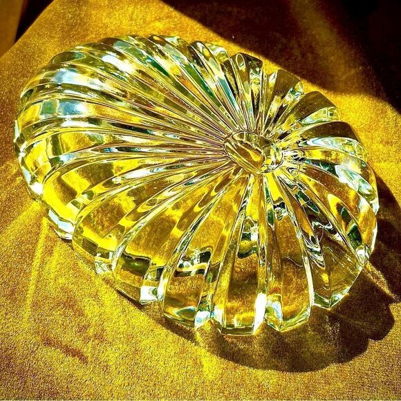 ♥️ Cigar Ashtray, Thick Heavy Clear Crystal Deep Cigar or pipe Ashtray - Picture 13 of 13